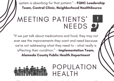 Lessons from Eight Organizations Building Capacity for Integrated Medical and Social Care for Patients with Diabetes Infographic